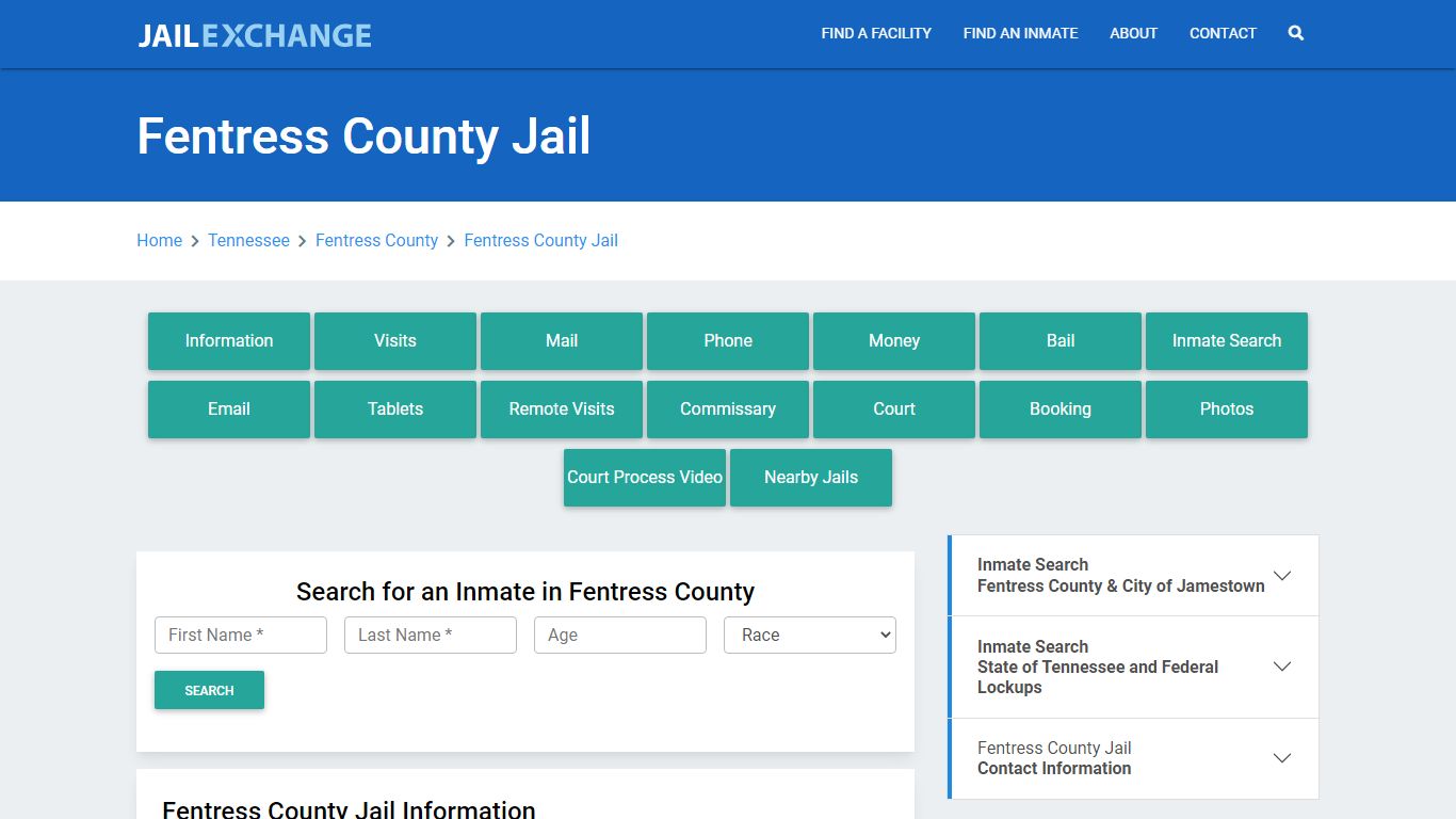 Fentress County Jail Roster Lookup, TN, Inmate Search